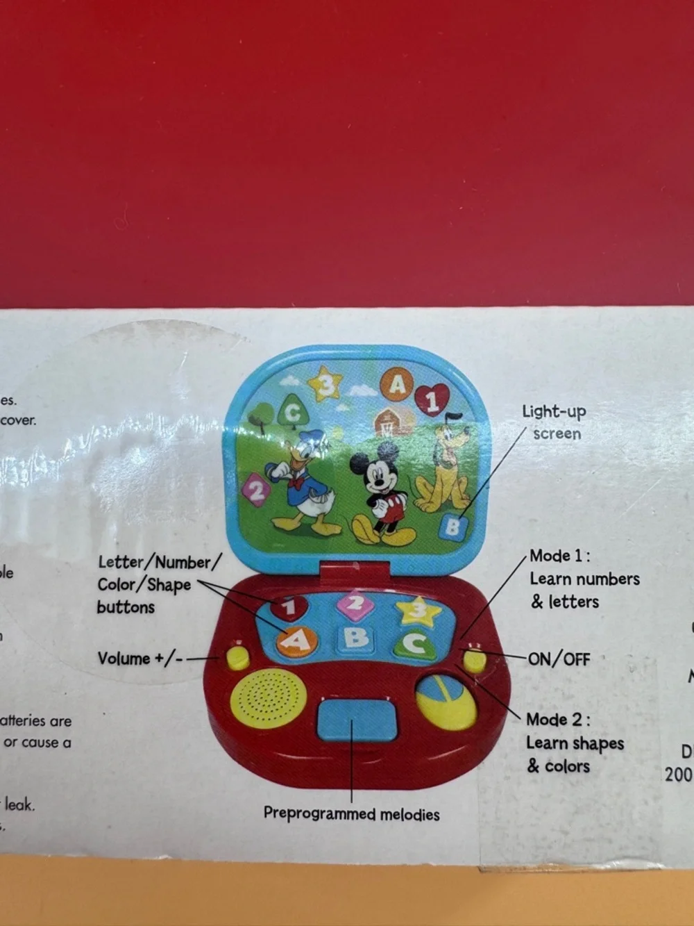 Disney Mickey Mouse Toddler Laptop - Picture 8 of 9